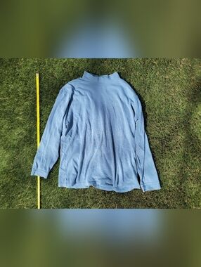 Men's Light Blue Half Turtleneck